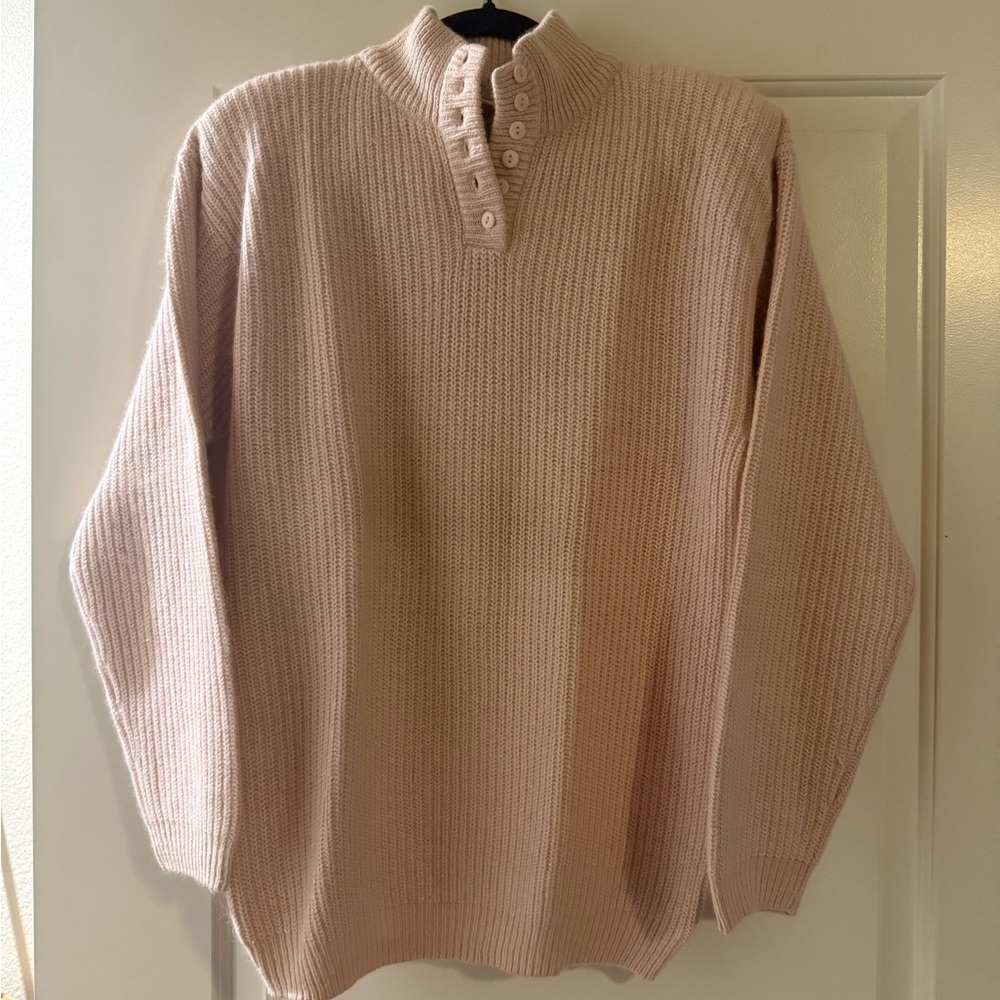 Norm Thompson Soft Blush Pink Sweater